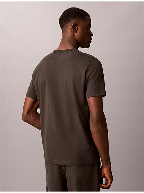 ss clsc sueded jersey badge tee CALVIN KLEIN JEANS | LV04RJ206G8MN
